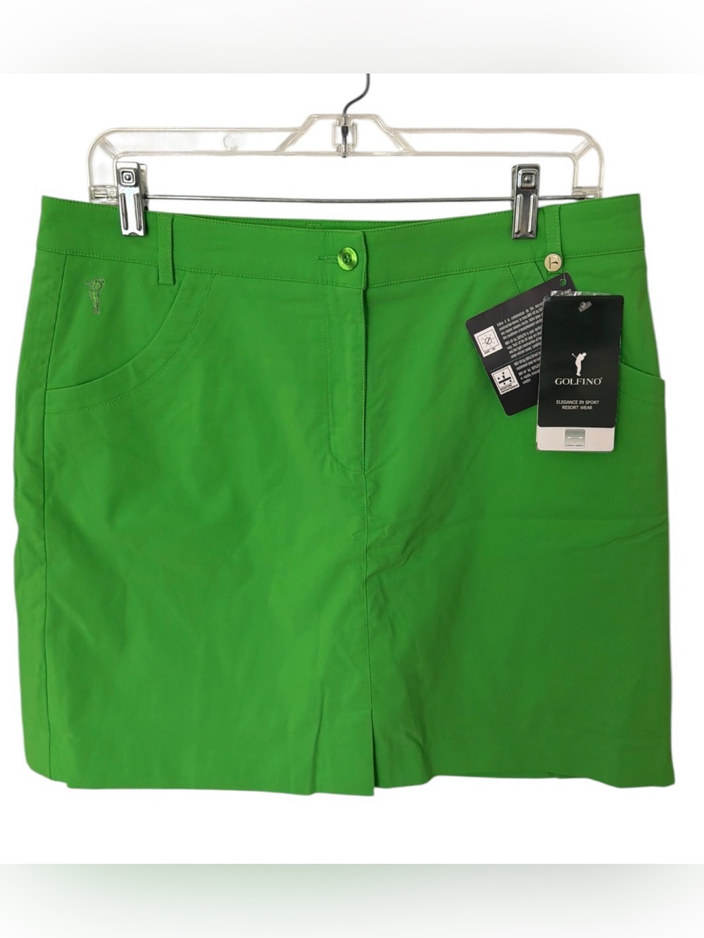 Golfino Women's Vibrant Green Skort - Performance Golf Skort